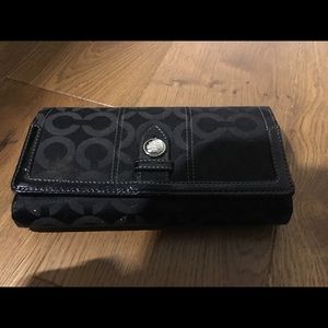 Coach wallet with checkbook